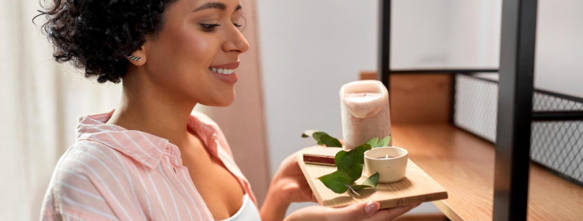 Ambiente organizado de forma natural e acolhedora, transmitindo leveza e bem-estar.